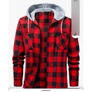 Men's Flannel Hoodie size XXL